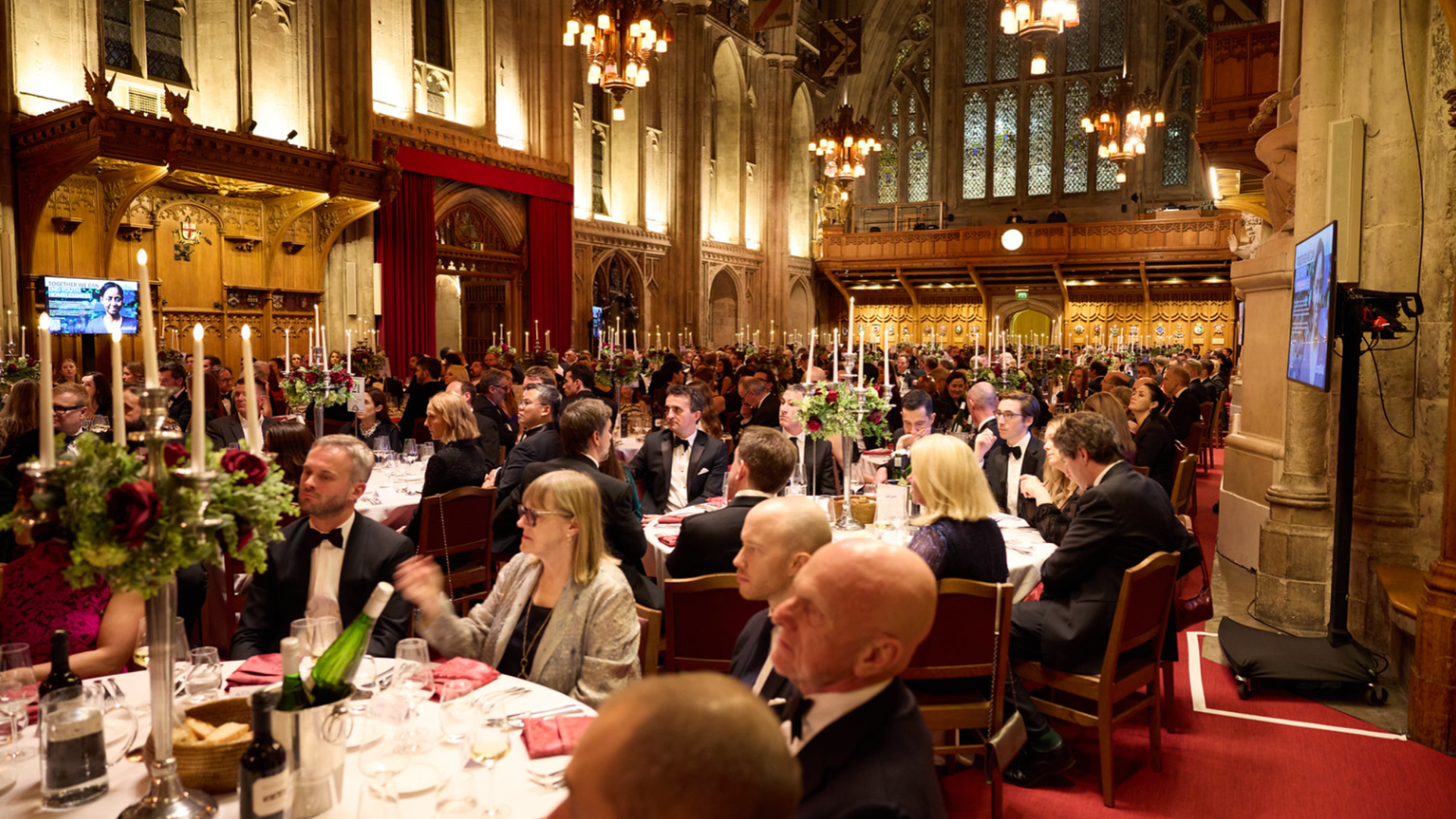 A picture of the BPF Annual Dinner in Guild Hall, London.