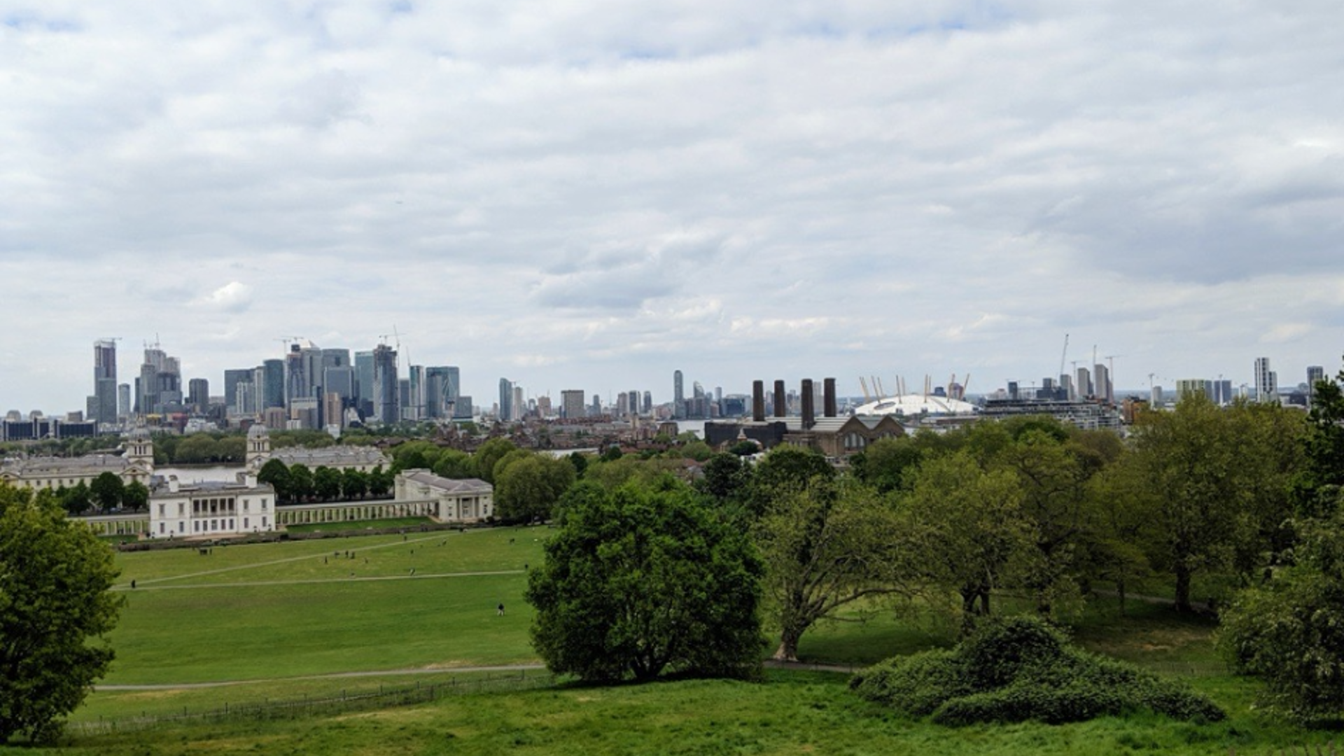View of Canary Wharf from Greenwich.